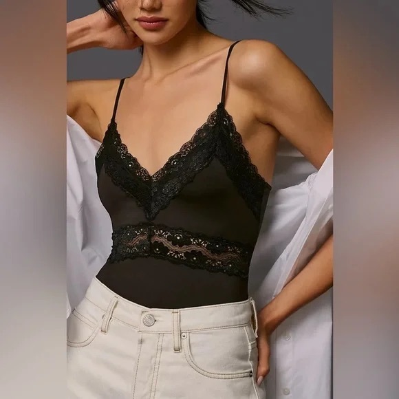 Anthropologie | English Factory Lace-Trimmed Bodysuit Various Sizes Available - Picture 3 of 5